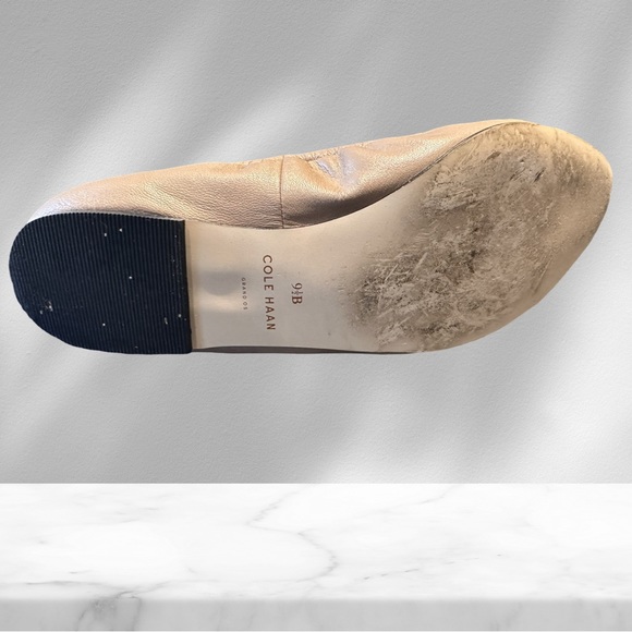 Cole Haan Taupe Stretch Ballerina Flats 9 1/2 B - Picture 5 of 8
